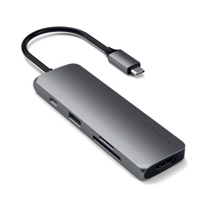 Compra Adaptador Satechi ST-UCMPAM, 5 en 1, USB-C Multiport Pro Aluminio